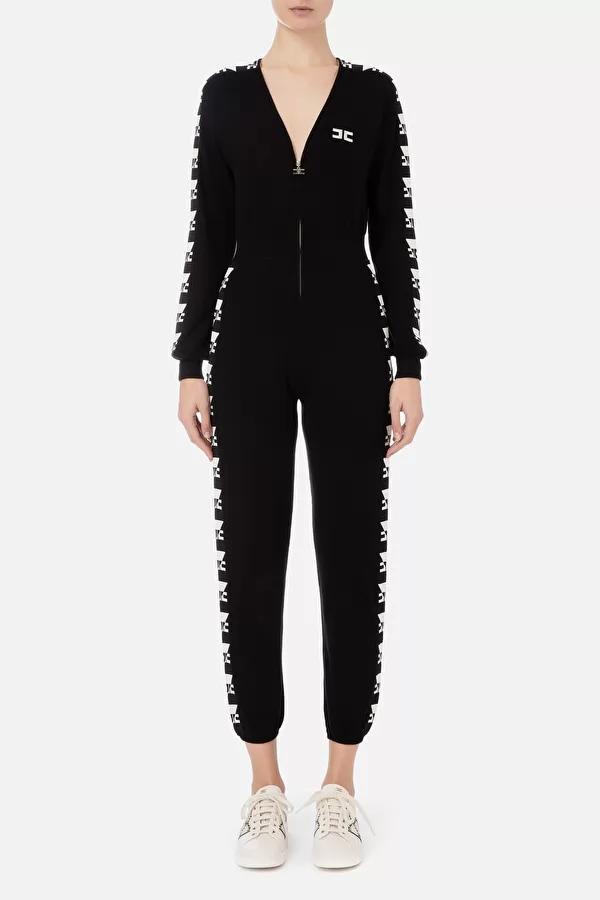 Jumsuit with logoed brands